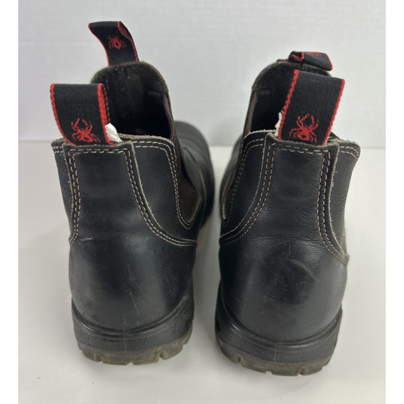 Redback Distressed Steel Toe Boots USBOK Red Back Elastic Brown Men's Size 14 - Picture 6 of 16